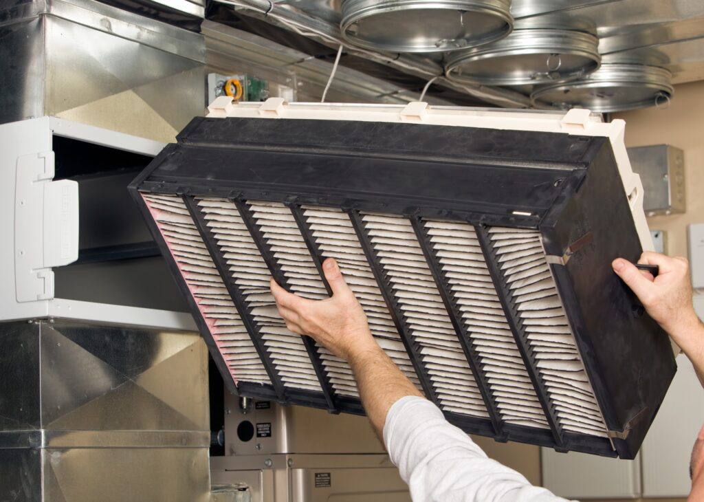 air purifier filter installation